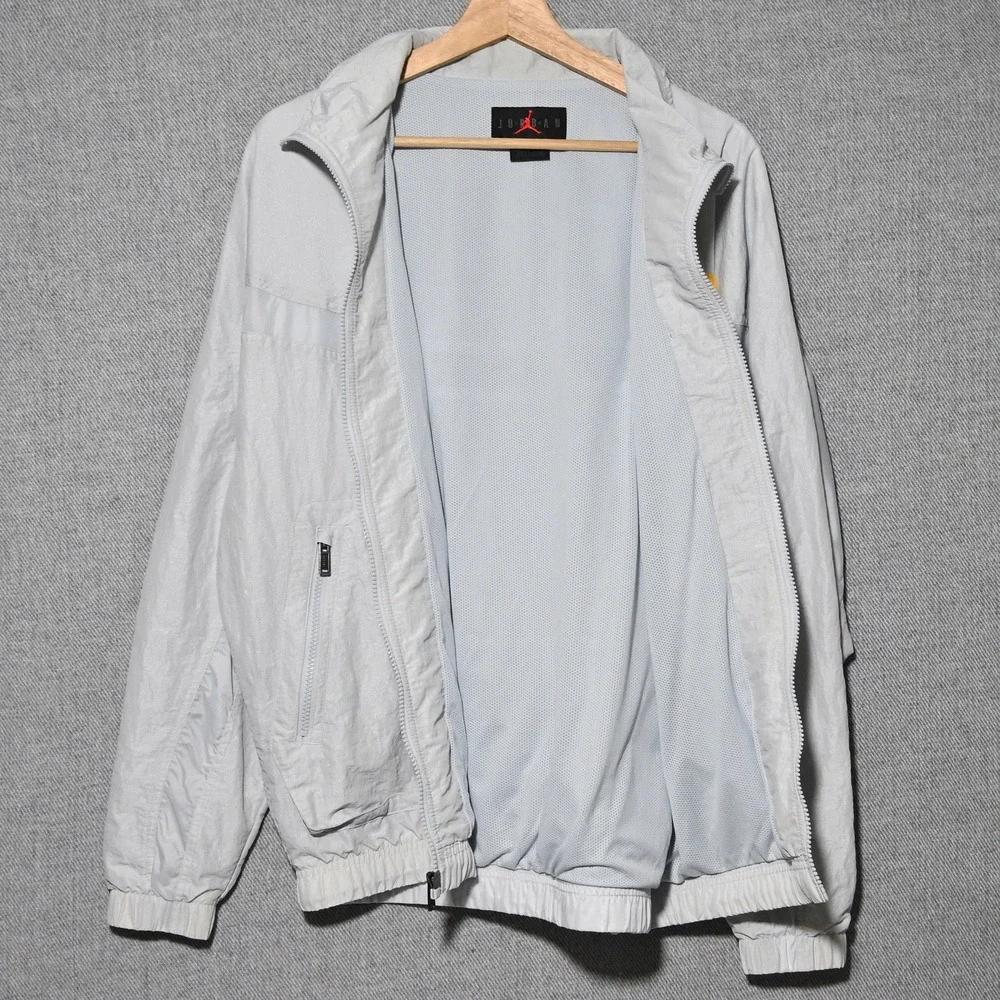 Jordan 23 Engineered Windbreaker Jacket Mens Techwear Small Grey